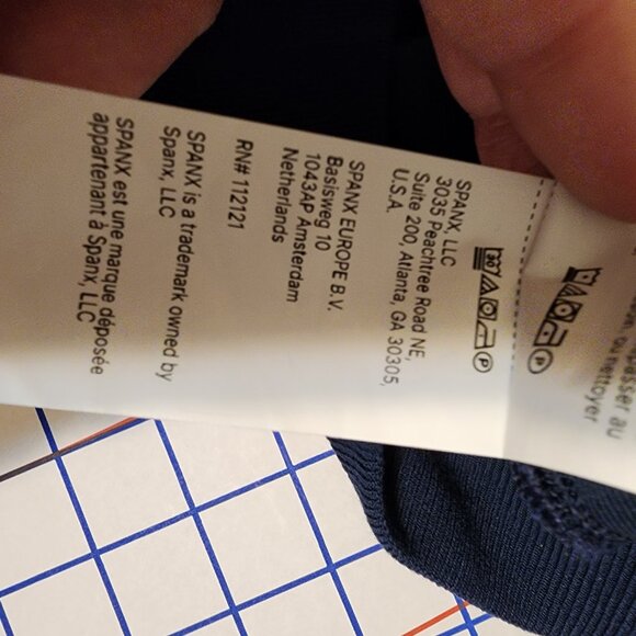 Spanx Airpique Crewneck Sweatshirt NWOT Navy XL - Picture 11 of 12